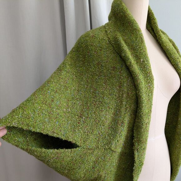 Parsley & Sage Cardigan Sweater Cocoon Artsy Eclectic Lagenlook Chunky Green Os - Picture 1 of 8